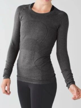 Lululemon Swiftly Tech Long Sleeve Crewneck Heather Gray 10
